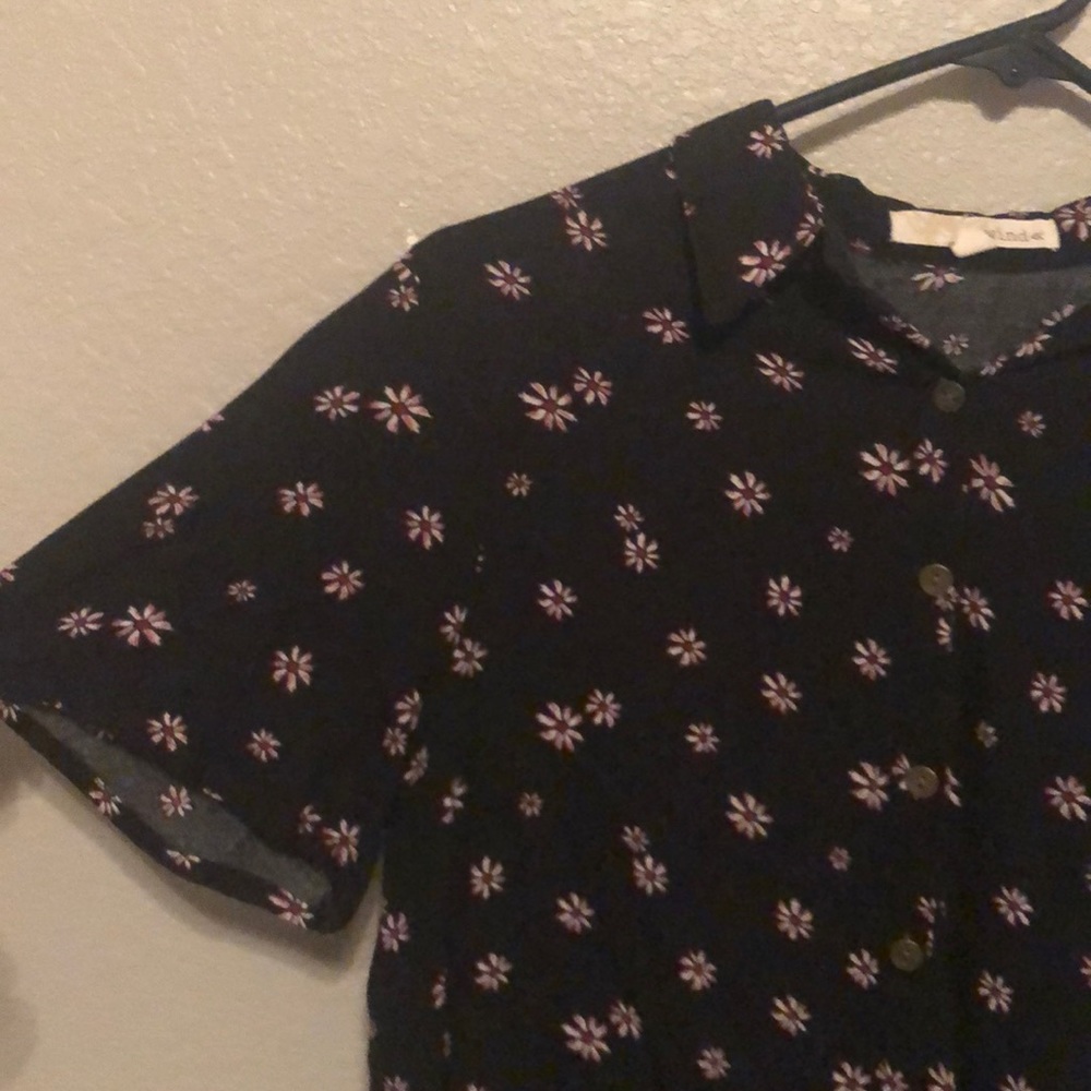 Flower Button Up